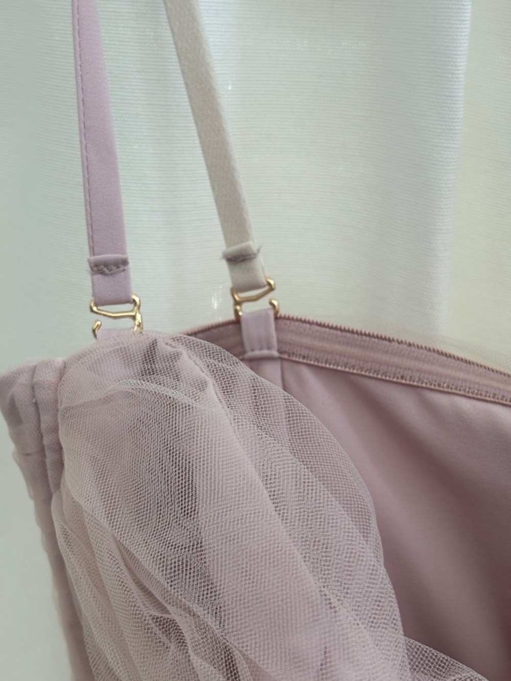 Oh Polly Blush Pink Satin Dress - Picture 3 of 4